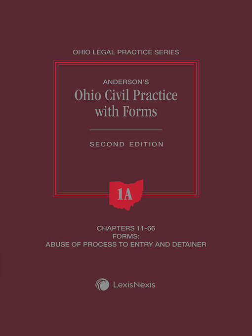 Title details for Anderson's Ohio Civil Practice with Forms by Stanley Harper - Wait list